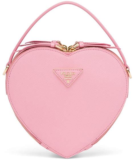 heart shaped Prada bag